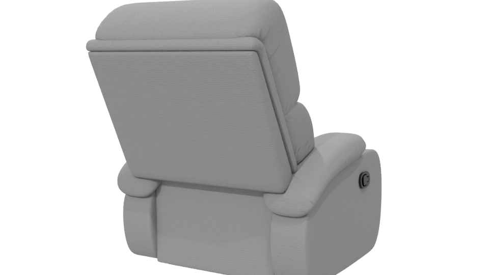 Contemporary Recliner Chair Model - Professional 3D Model Render 6