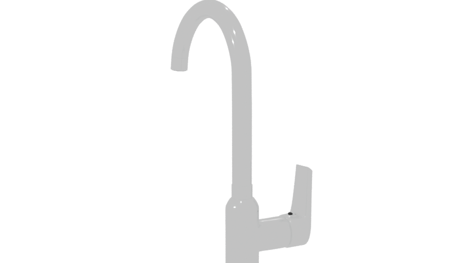 Modern Vertical Kitchen Faucet 3D - Professional 3D Model Render 7