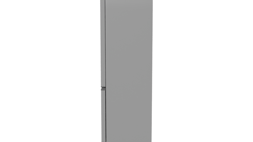 Elegant Stainless Steel Refrigerator 3D - Professional 3D Model Render 2