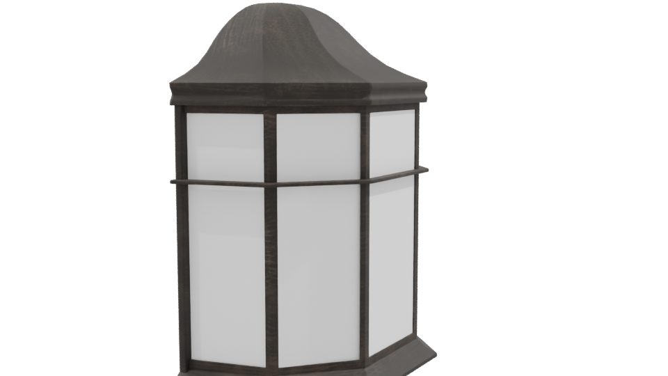 Elegant Octagonal Lantern Model - Professional 3D Model Render 9