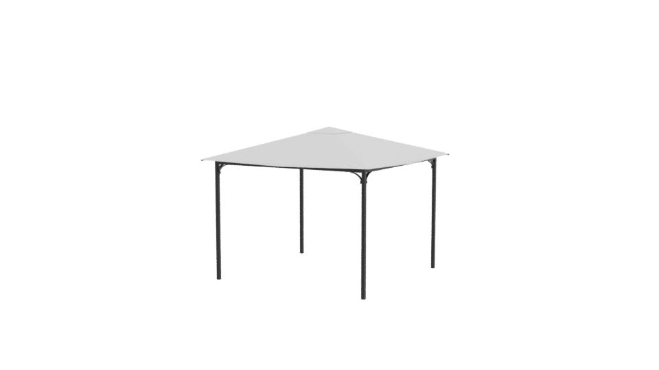 White Canopy Tent 3D Model - Professional 3D Model Render 12