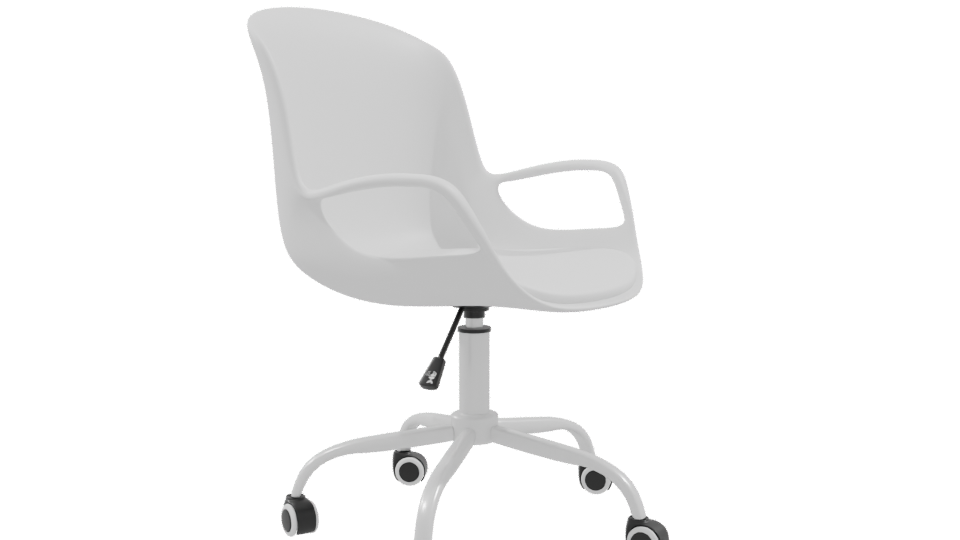 Sleek Modern Office Chair 3D - Professional 3D Model Render 9