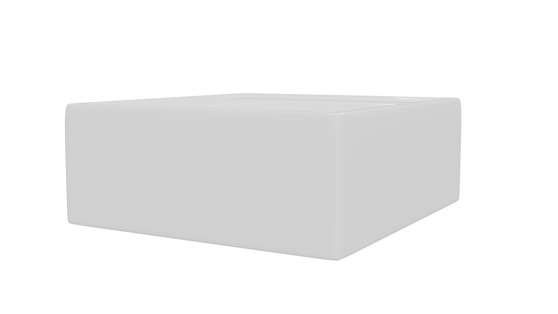 Minimalist Ceramic Sink Model - Professional 3D Model Render 24