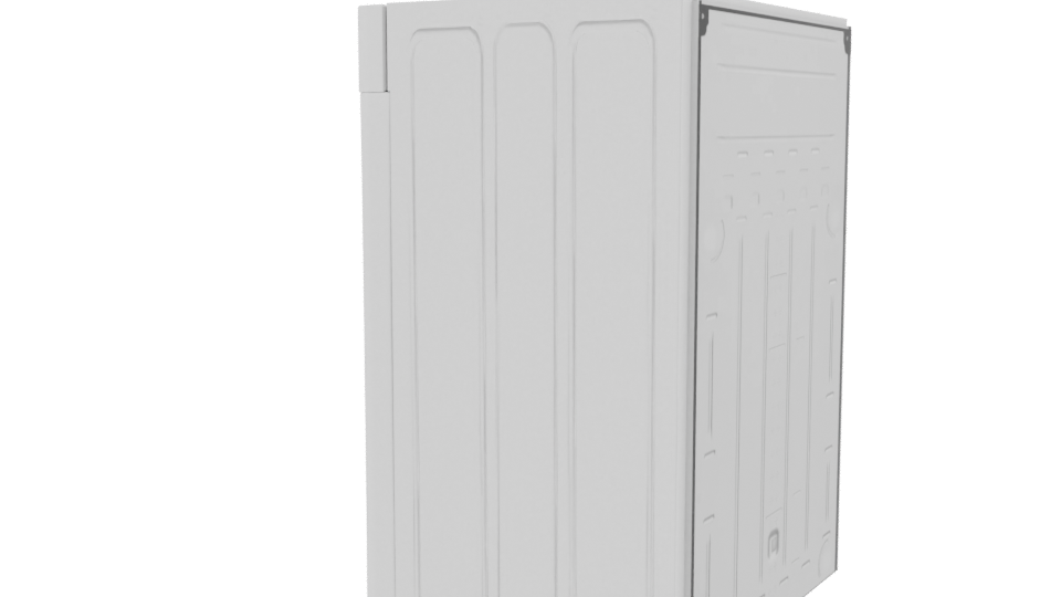 Realistic Front Loading Washer 3D - Professional 3D Model Render 3