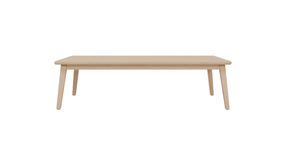 Sleek Modern Wooden Dining Table 3D Model - Professional 3D Model Render 5