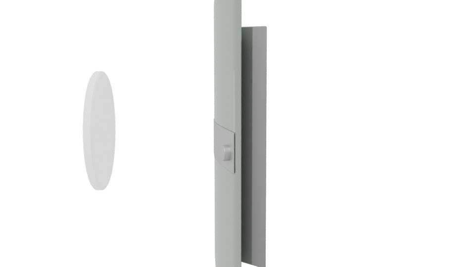 Stylized Metallic Shield 3D Model - Professional 3D Model Render 2