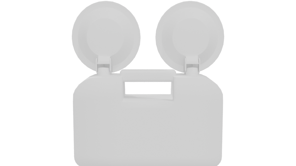 Dual LED Emergency Light Model - Professional 3D Model Render 5