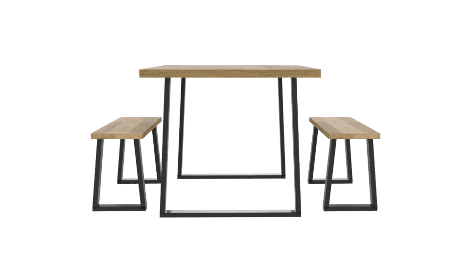 Modern Dining Table Set 3D - Professional 3D Model Render 11