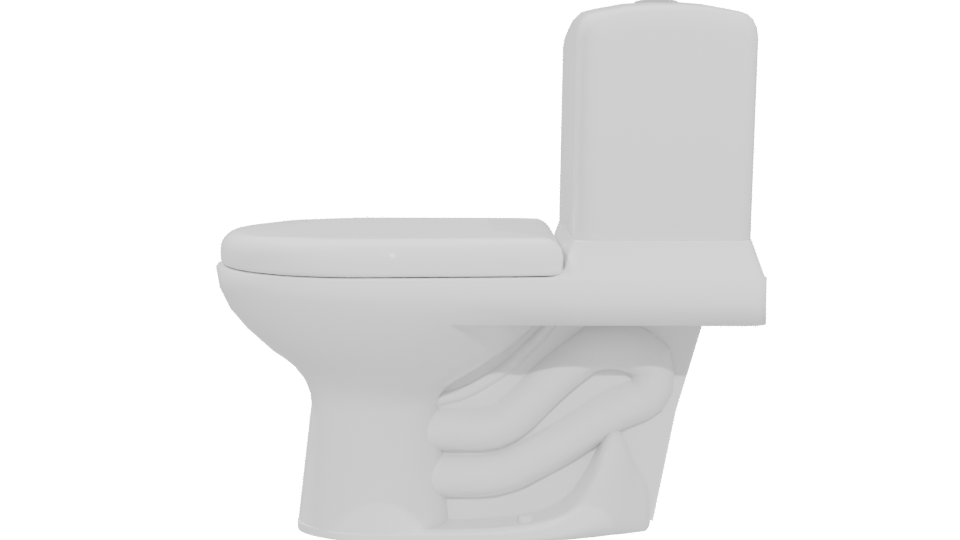 Stylish Bathroom Toilet Model 3D - Professional 3D Model Render 5
