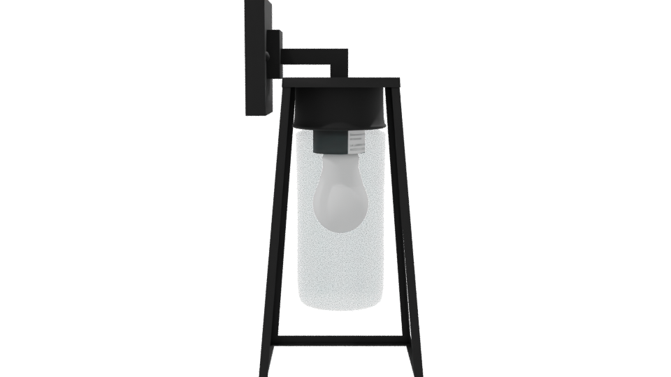 Industrial Glass Lantern Model - Professional 3D Model Render 8