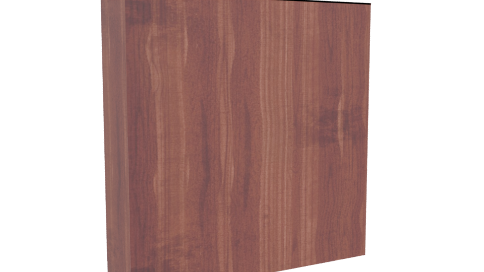 Stylish Wooden Storage Cabinet 3D - Professional 3D Model Render 4