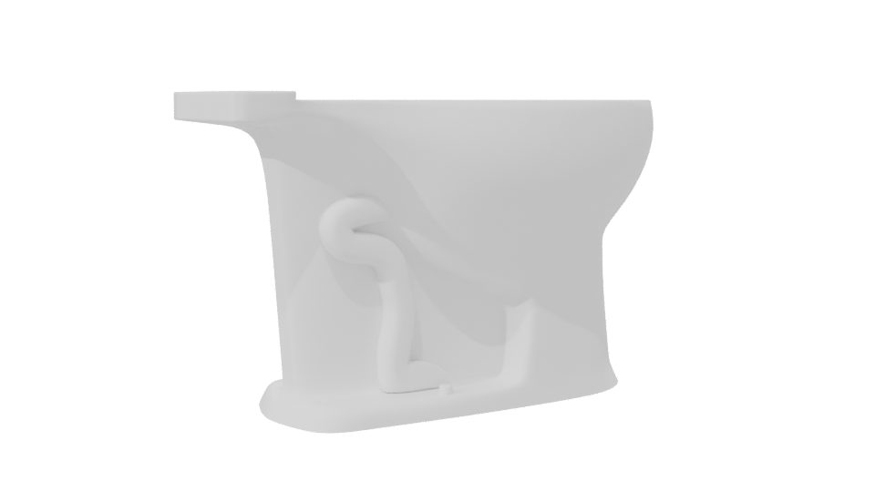 Stylish Bathroom Toilet Model 3D - Professional 3D Model Render 7