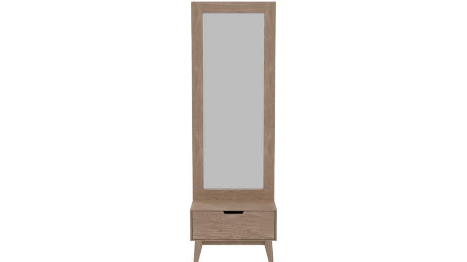Stylish Wooden Mirror Cabinet 3D - Professional 3D Model Render 11