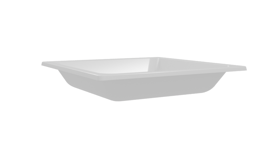 Stylish Modern Ceramic Bathtub 3D Model - Professional 3D Model Render 10