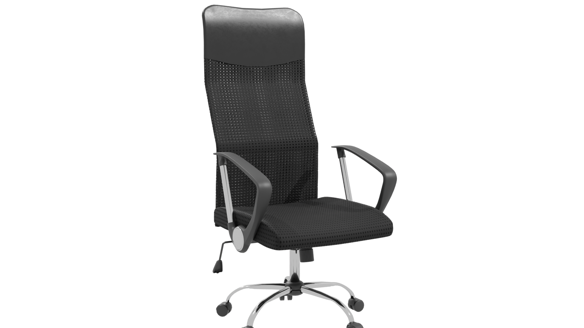 Sleek Modern Ergonomic Office Chair 3D Model - Professional 3D Model Render 10