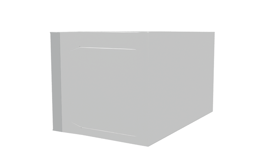 Sleek Modern Microwave Oven 3D Model - Professional 3D Model Render 3