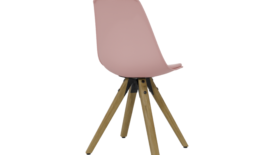 Stylish Modern Pink Chair 3D - Professional 3D Model Render 6