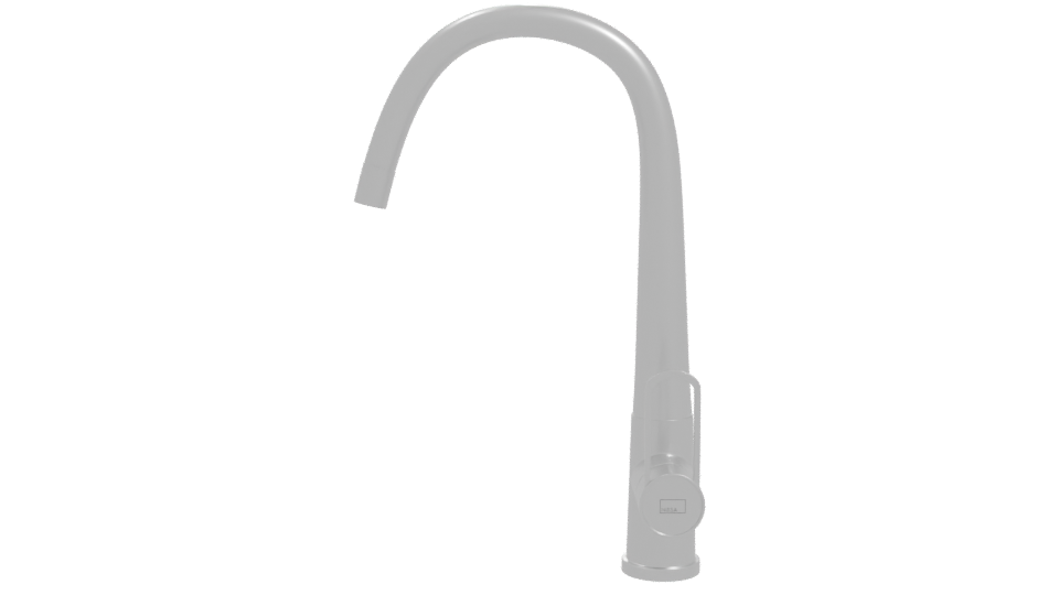 Sleek Kitchen Faucet Model - Professional 3D Model Render 11