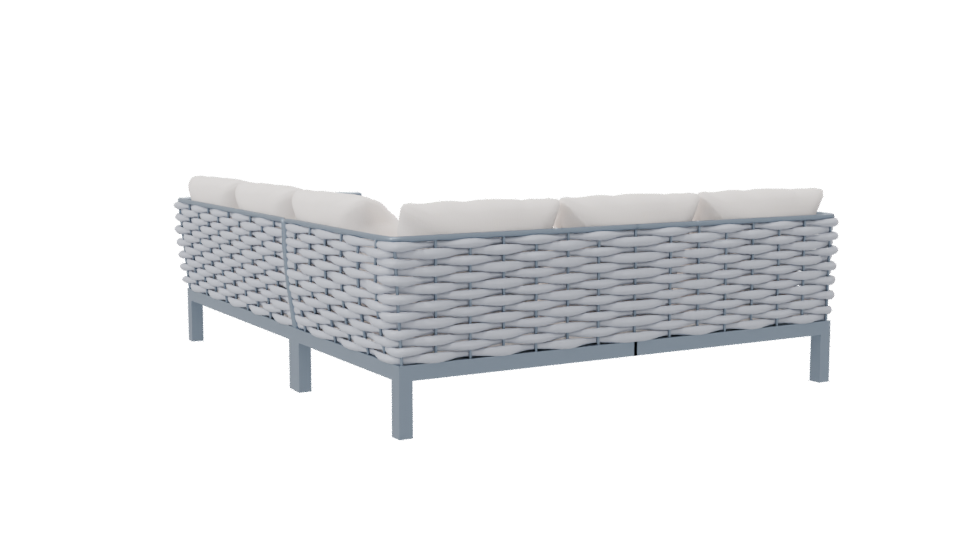 Stylish Outdoor Sofa Set 3D - Professional 3D Model Render 7