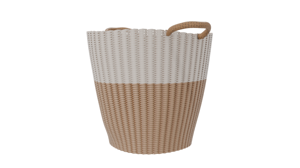Stylish Woven Storage Basket 3D Model - Professional 3D Model Render 7