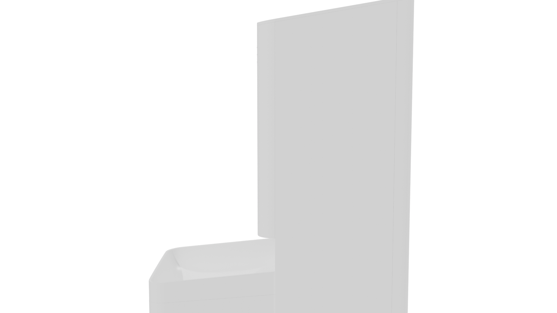 Sleek Modern Waste Bin 3D - Professional 3D Model Render 2