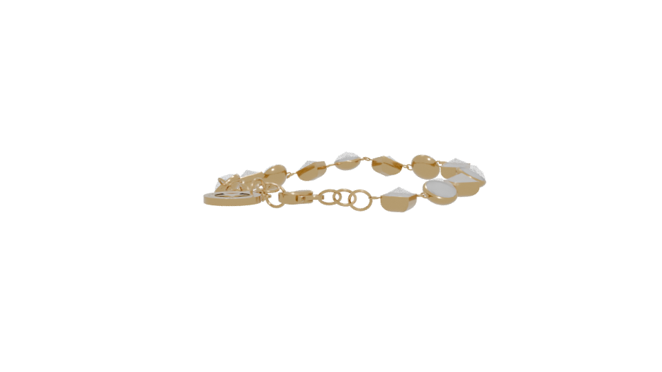 Elegant Gold Bracelet 3D Model - Professional 3D Model Render 12