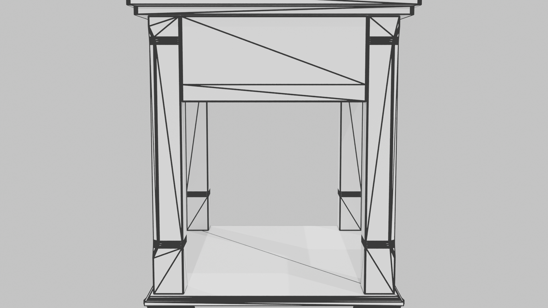 Elegant Wooden Side Table Model - Professional 3D Model Render 14