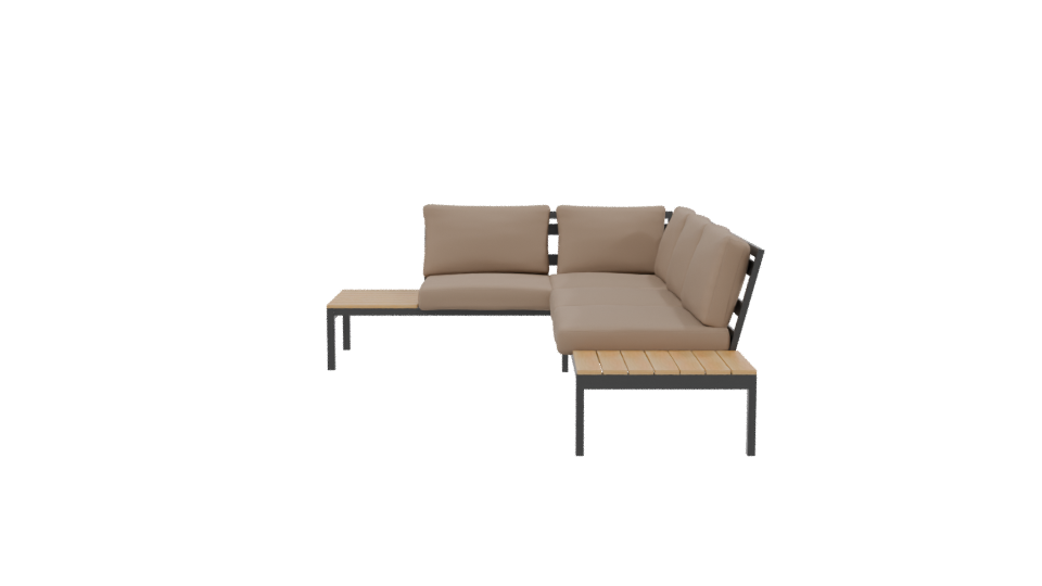 Modern Outdoor Sofa Set 3D - Professional 3D Model Render 2