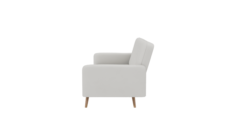 Minimalist White Sofa 3D Model - Professional 3D Model Render 2