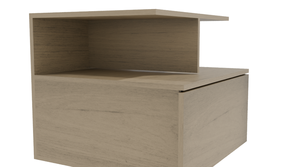 Minimalist Wooden Coffee Table 3D Model - Professional 3D Model Render 9