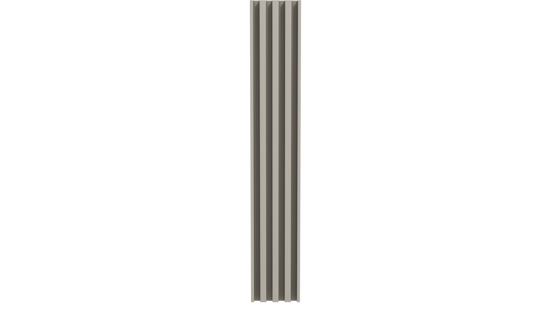 Vertical Slatted Wall Panel Model - Professional 3D Model Render 11