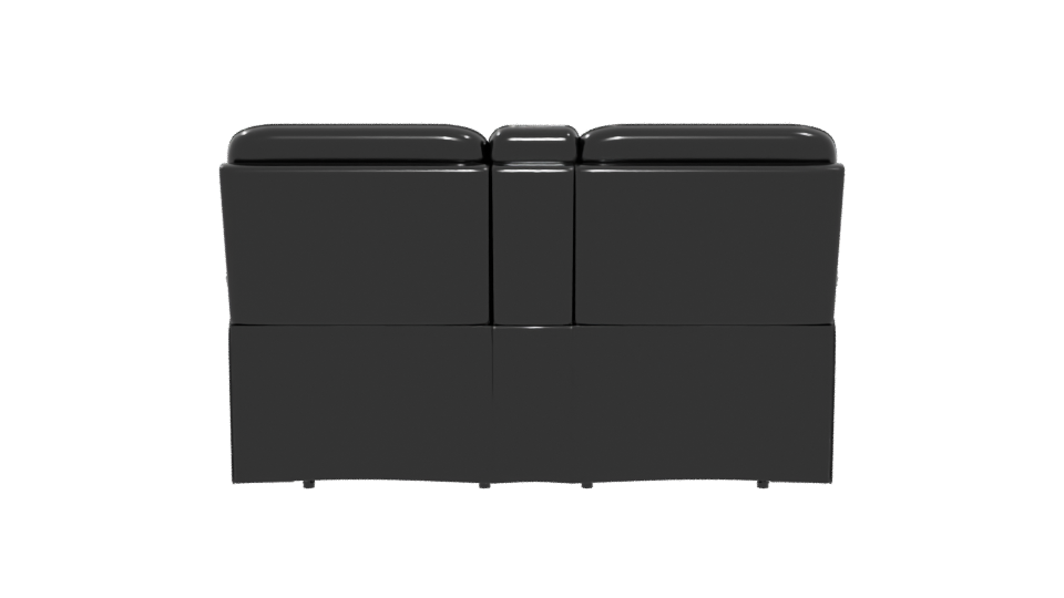 Stylish Leather Reclining Sofa 3D Model - Professional 3D Model Render 5