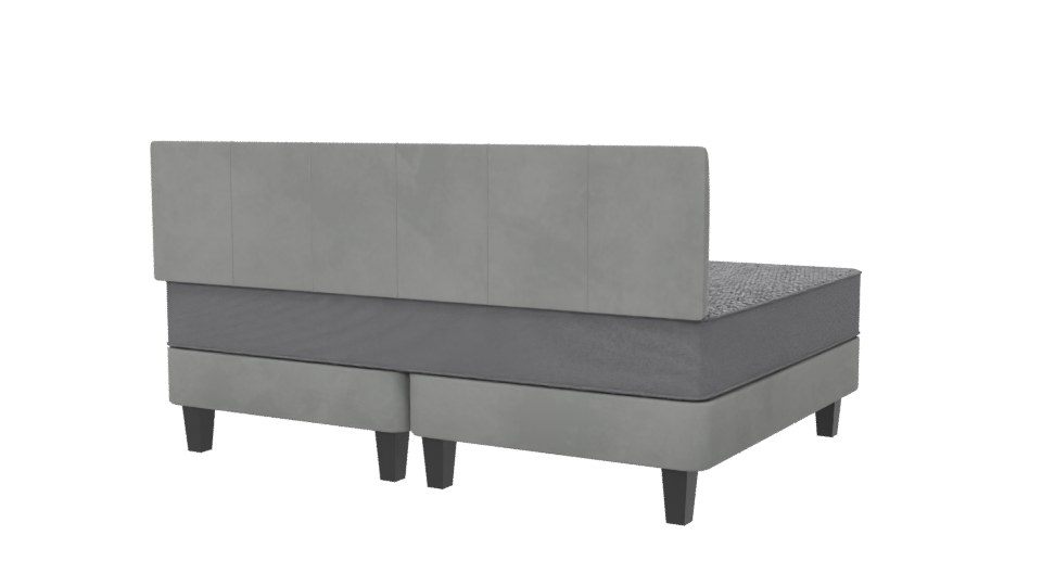 Elegant Bed with Headboard 3D - Professional 3D Model Render 6