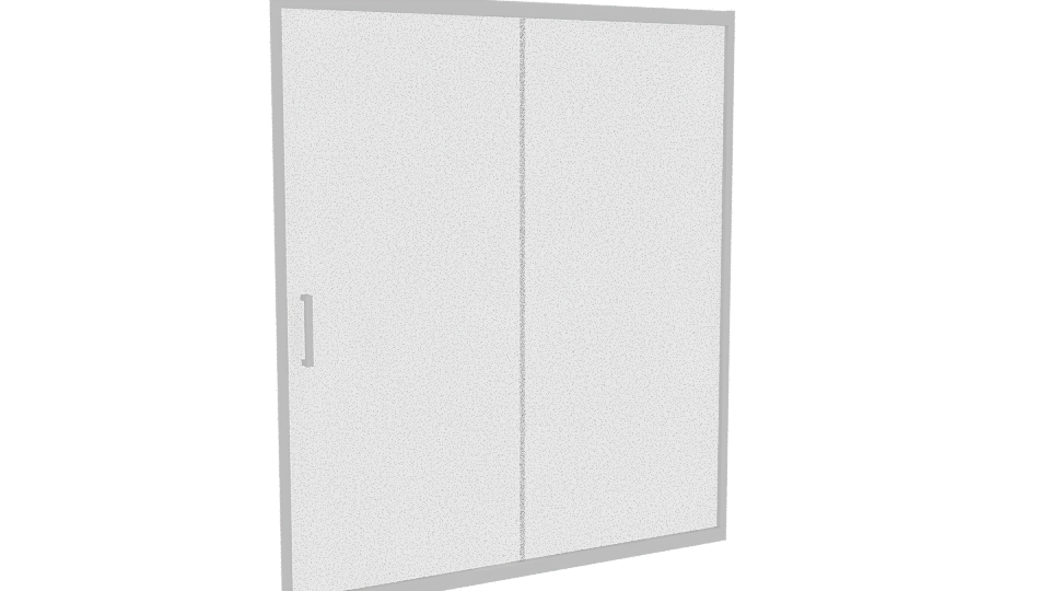 Sliding Glass Shower Door 3D - Professional 3D Model Render 10
