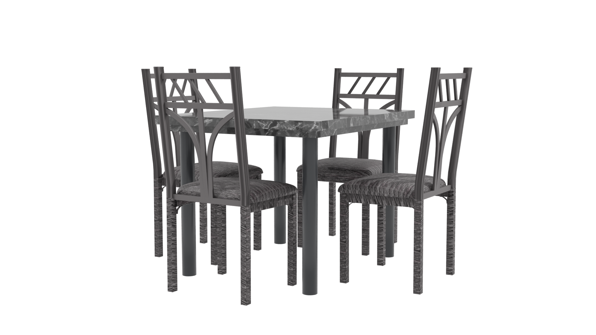 Stylish Dining Table Set 3D - Professional 3D Model Render 9