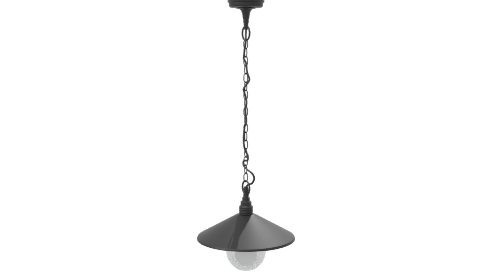 Black Hanging Lamp 60W 3D Model - Professional 3D Model Render 7