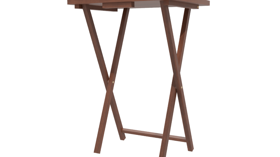 Stylish Wooden Desk Model - Professional 3D Model Render 12