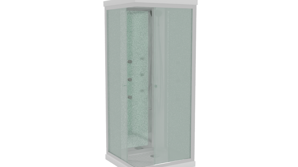 Modern Shower Cabin 3D Model - Professional 3D Model Render 10