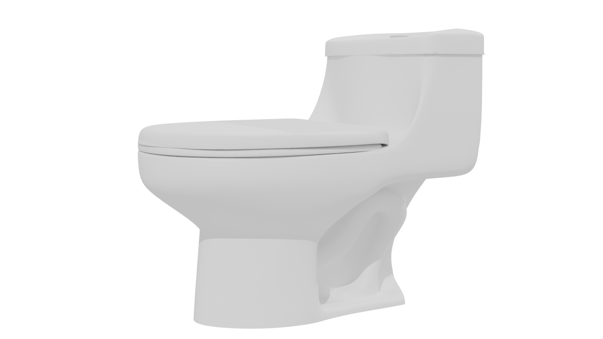 Sleek Modern Toilet 3D Model - Professional 3D Model Render 13