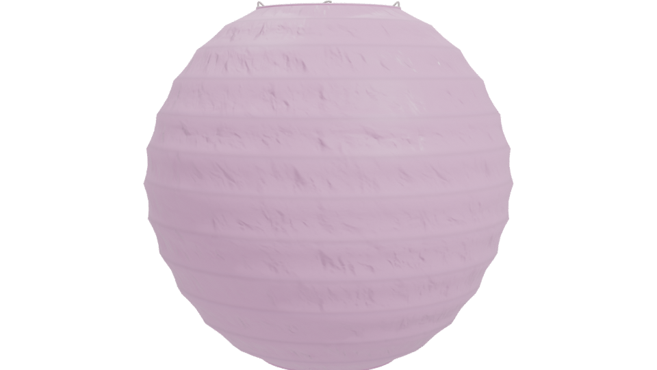 Stylish Pink Paper Lantern Model - Professional 3D Model Render 11
