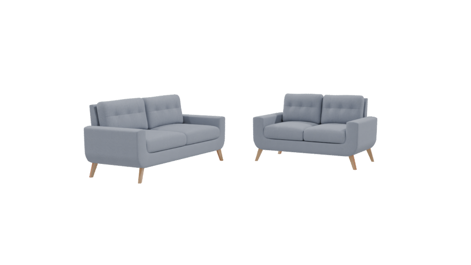 Stylish Modern Sofa Set 3D - Professional 3D Model Render 9