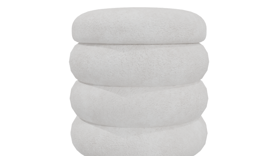Stylish Stackable Cushion Model - Professional 3D Model Render 4