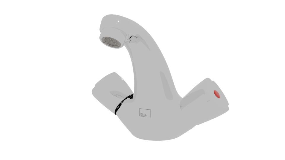 Monoblock Bathroom Faucet 3D - Professional 3D Model Render 12