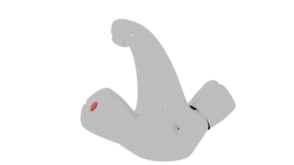 Monoblock Bathroom Faucet 3D - Professional 3D Model Render 4