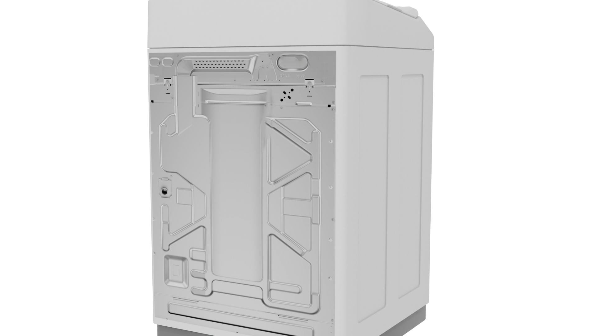 Minimalist Top-Loading Washing Machine 3D Model - Professional 3D Model Render 6