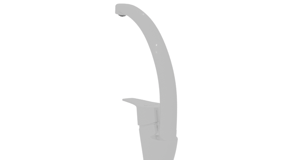 Sleek Kitchen Faucet 3D Model - Professional 3D Model Render 7