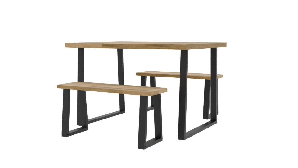 Modern Dining Table Set 3D - Professional 3D Model Render 9