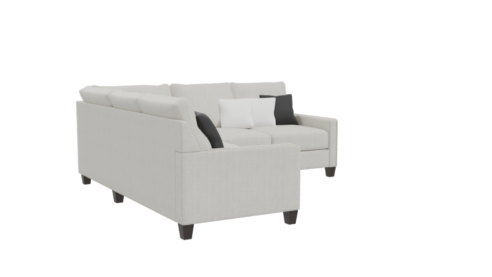 Stylish L-Shaped Sofa 3D - Professional 3D Model Render 10