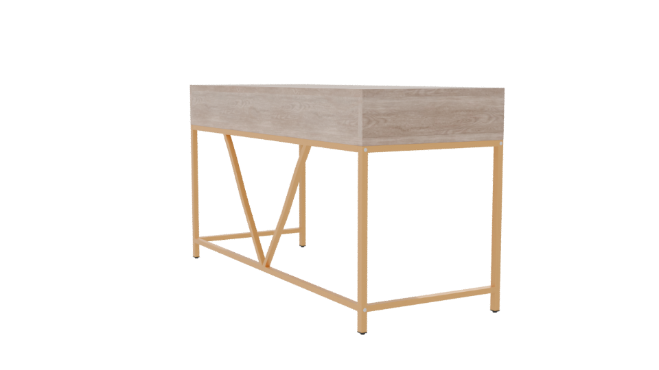 Elegant Minimalist Desk 3D Model - Professional 3D Model Render 7
