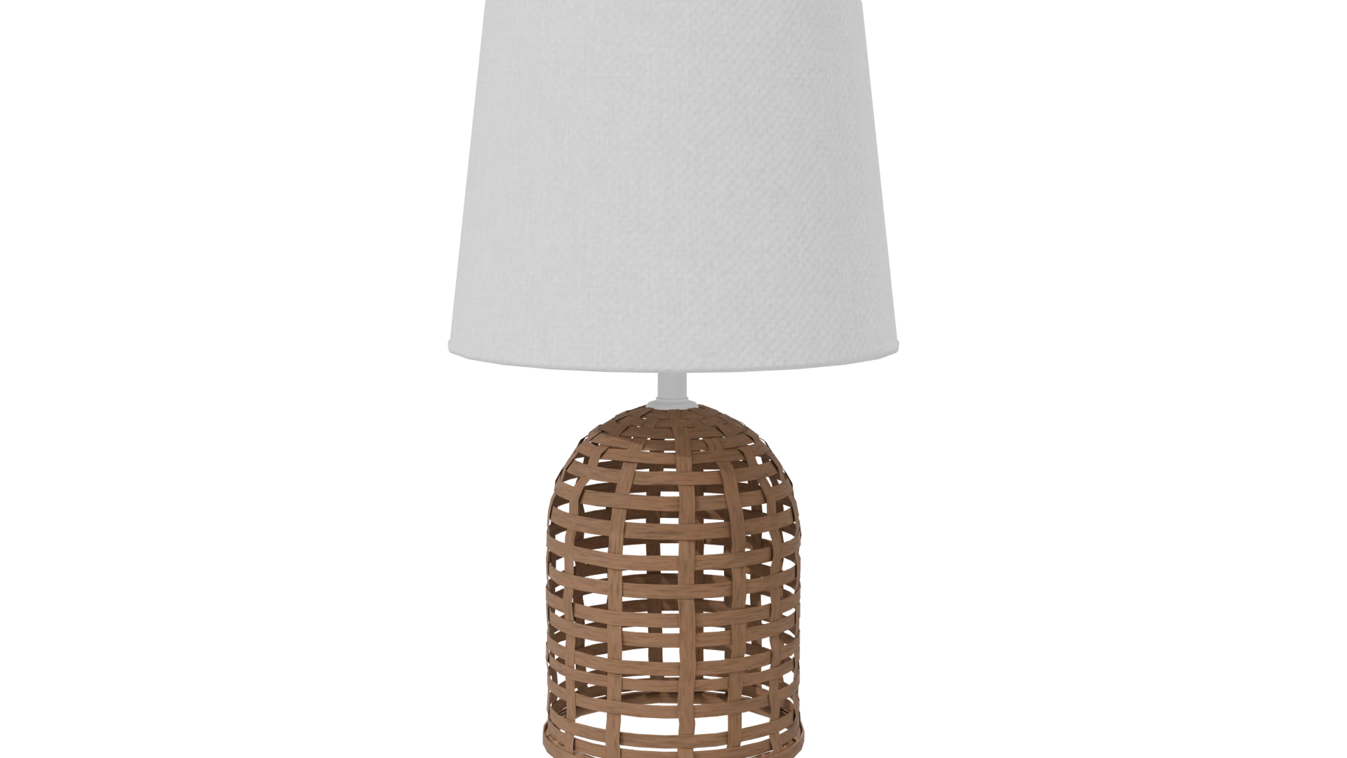 Stylish Wicker Table Lamp 3D - Professional 3D Model Render 7